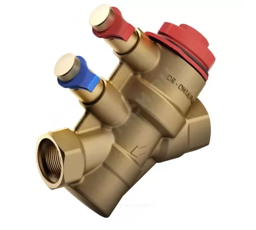 Клапан балансировочный автомат латунь Dynamic Ду 15 G1/2" Ру25 ВР без ниппелей BROEN 4360000S-000001