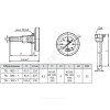 Термометр биметаллический осевой Дк80 L=40мм G1/2" 160С ТБ80 Метер