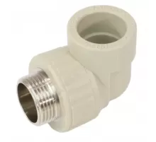 Угольник PP-R комбинированный серый Дн 32х1" НР VALFEX 10126032Г