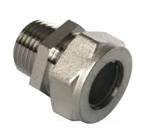 Муфта латунь никель 20Aх3/4" обжим/НР STAHLMANN SSML2003/4NEF Муфта латунь никель 20Aх3/4" обжим/НР STAHLMANN SSML2003/4NEF
