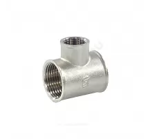 Тройник латунь никель переходной Ду 20х15х20 (3/4"х1/2"х3/4") ВР/ВР SantechSystems