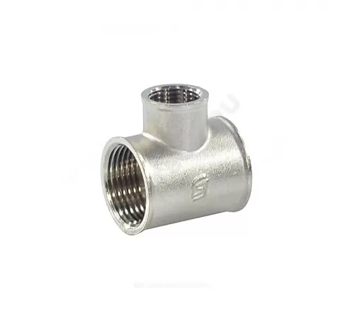 Тройник латунь никель переходной Ду 20х15х20 (3/4"х1/2"х3/4") ВР/ВР SantechSystems Тройник латунь никель переходной Ду 20х15х20 (3/4"х1/2"х3/4") ВР/ВР SantechSystems