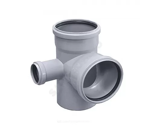 Крестовина PP-H 2-плоскостная серая HT HTED Дн 110х110х110х87гр б/нап в/к Ostendorf 115940