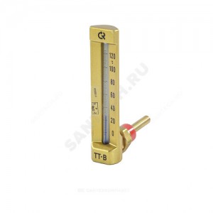 Термометр жидкостной виброустойчивый угловой L=150мм G1/2" 120С ТТ-В-150 150/50 Росма 00000002814