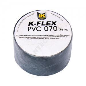 Лента ПВХ PVC AT 070 38мм х 25м черная самоклеящаяся K-flex 850CG020001