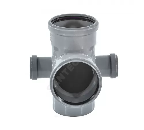 Крестовина PP-H 2-плоскостная левая и правая серая Дн 110х110х50х87гр б/нап RTP (РосТурПласт) 36542 Крестовина PP-H 2-плоскостная левая и правая серая Дн 110х110х50х87гр б/нап RTP (РосТурПласт) 36542
