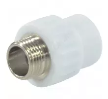 Муфта PP-R комбинированная белая Дн 25х3/4" НР VALFEX 10130025
