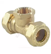 Тройник латунь 15Aх1/2"х15 обжим/ВР STAHLMANN STFL1501/215BEF