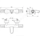 Промо-комплект для ванны с душем CERATHERM T100 Ideal Standard BC985AA
