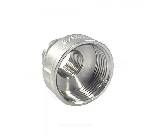 Муфта латунь никель переходная Ду 32х20 (1 1/4"х3/4") ВР/ВР SantechSystems Муфта латунь никель переходная Ду 32х20 (1 1/4"х3/4") ВР/ВР SantechSystems