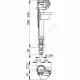 Арматура для бачка наливная 3/8" нижнее подключение Alca Plast A17-3/8"