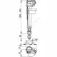 Арматура для бачка наливная 3/8" нижнее подключение Alca Plast A17-3/8"