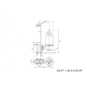 Насос канализационный Grundfos SEV.80.100.22.4.50D