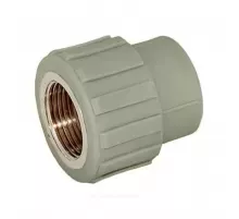 Муфта PP-R комбинированная серая Дн 20х1/2" ВР RTP (РосТурПласт) 10933