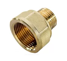 Переход латунь Ду 15х10 (1/2"х3/8") ВР/НР Цветлит ZW50062