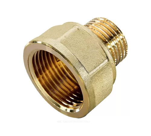 Переход латунь Ду 15х10 (1/2"х3/8") ВР/НР Цветлит ZW50062