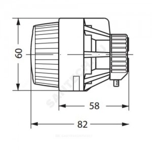 Элемент термостатический RTR 7094 газ/нап клипс RTR (RA) 5-26oC с защитным кожухом Danfoss 013G7094