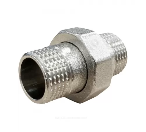 Соединитель латунь никель американка Ду 20 (3/4") прямой НР/НР SantechSystems Соединитель латунь никель американка Ду 20 (3/4") прямой НР/НР SantechSystems