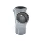 Крестовина PP-H 1-плоскостная серый Дн 110х110х110х45гр б/нап в/к VALFEX 27111110