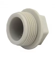 Заглушка (пробка) PP-R серая Дн 20х1/2" НР RTP (РосТурПласт) 10915