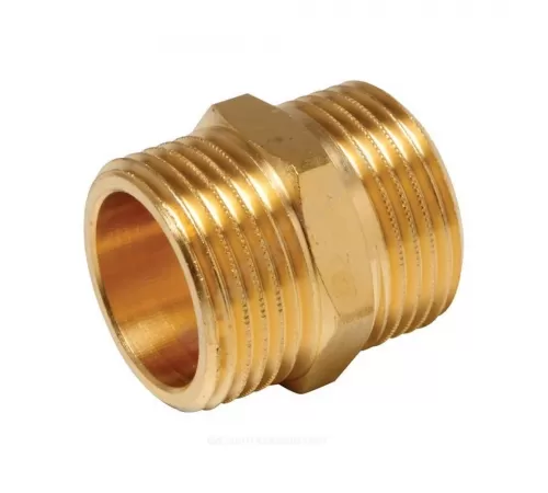 Ниппель латунь Ду 25 (1") НР Цветлит ZW50055