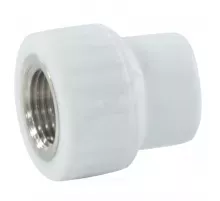 Муфта PP-R комбинированная белая Дн 20х1/2" ВР VALFEX 10129020
