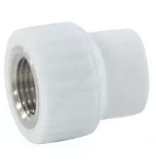 Муфта PP-R комбинированная белая Дн 20х3/4" ВР VALFEX 10129120