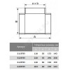 Тройник Т-образный 60х120 пластик Эра 612ТПП