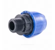 Муфта компрессионная ПЭ Дн 25х1/2" НР Ру16 RTP (РосТурПласт) 11502