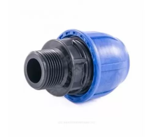 Муфта компрессионная ПЭ Дн 20х3/4" НР Ру16 RTP (РосТурПласт) 11496 Муфта компрессионная ПЭ Дн 20х3/4" НР Ру16 RTP (РосТурПласт) 11496