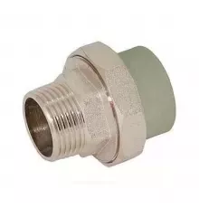 Муфта PP-R комбинированная разъемная серая Дн 20х1" НР RTP (РосТурПласт) 15808