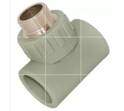 Тройник PP-R комбинированный серый Дн 25х1/2" НР для PP-R RTP (РосТурПласт) 10997 Тройник PP-R комбинированный серый Дн 25х1/2" НР для PP-R RTP (РосТурПласт) 10997