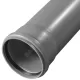 Труба PP-H с раструбом серая OPTIMA Дн 50х1,5 б/нап L=0,25м в/к VALFEX 220500025