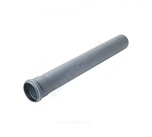 Труба PP-H с раструбом серая OPTIMA Дн 50х1,5 б/нап L=0,25м в/к VALFEX 220500025