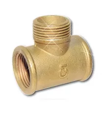 Тройник латунь Ду 20 (3/4") ВР/НР/ВР Цветлит ZW50086