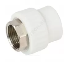 Муфта PP-R комбинированная под ключ белая Дн 110х4" ВР VALFEX 10134110