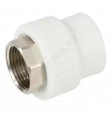 Муфта PP-R комбинированная под ключ белая Дн 110х4" ВР VALFEX 10134110