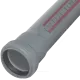 Труба PP-H с раструбом серая HT HTEM Дн 110х2,7 б/нап L=1,0м в/к Ostendorf 115040