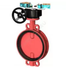 Затвор дисковый поворотный чугун VPI4448R2C-08EP Ду 40 Ру16 межфл с редуктором диск чугун манжета EPDM с концевыми выключателями Tecofi VPI4448R2C-08EP0040
