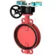 Затвор дисковый поворотный чугун VPI4448R2C-08EP Ду 100 Ру16 межфл с редуктором диск чугун манжета EPDM с концевыми выключателями Tecofi VPI4448R2C-08EP0100