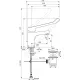 Смеситель для умывальника хирургический локтевой одноручный CERABASE Ideal Standard BD061AA
