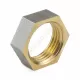Контргайка латунь никель Ду 25 (1") ВР 9020 ГОСТ 32585-2013 Aquasfera 9020-03