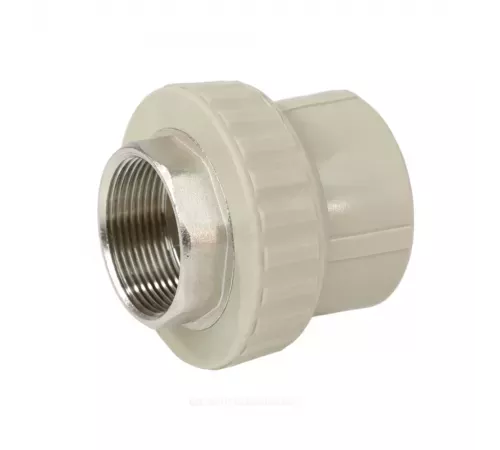 Муфта PP-R комбинированная под ключ серая Дн 75х2 1/2" ВР VALFEX 10134075Г
