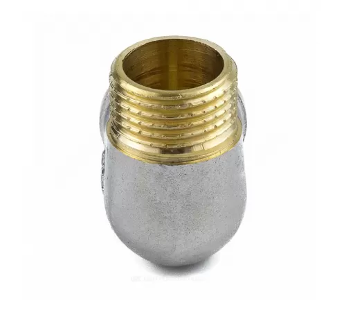 Угольник латунь никель Ду 15 (1/2") ВР/НР 9002 ГОСТ 32585-2013 Aquasfera 9002-01