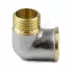 Угольник латунь никель Ду 15 (1/2") ВР/НР 9002 ГОСТ 32585-2013 Aquasfera 9002-01