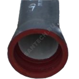 Труба чугун ВЧШГ Тайтон Ду 150 L=6м раструбная с ЦПП с наружным лаковым покрытием Свободный Сокол