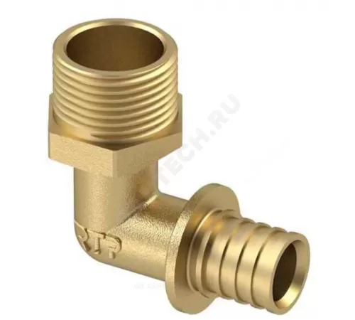 Угольник для PE-X/PE-RT труб аксиальный латунь Дн 16х1/2"х90гр НР RTP (РосТурПласт) 28325 Угольник для PE-X/PE-RT труб аксиальный латунь Дн 16х1/2"х90гр НР RTP (РосТурПласт) 28325