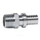 Муфта для PE-X труб аксиальная латунь хром Дн 20х1/2" НР THERM S Рехау 12685703001