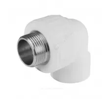 Угольник PP-R комбинированный белый Дн 20х1/2" НР PRO VALFEX 10126020-PRO