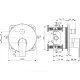 Смеситель встраиваемый для ванны с душем одноручный CONNECT AIR Ideal Standard A7035AA